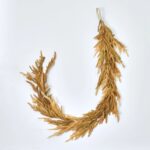 Dried - Look Wheat Grass Neutral Tone Norfolk Pine Fall Hanging Garland Autumn Table Runner