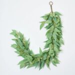 All Seasons Faux Blade Eucalyptus Mantel Garland Everyday Table Runner Greenery - 4 Foot 48
