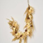 Harvest Wheat - Mixed Cream and Neutral Pumpkin, Gourd, Fall Mantle Garland Table Runner