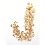 Bronze Gold Brushed Round Eucalyptus Mantle Garland Table Runner - 5 Foot - Bronze