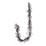 Black Glitter Twig Branch Halloween Fall Mantle Garland Table Runner - 5.5' - 5.5 Foot