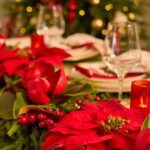The Real Touch Mixed Winter Greenery, Christmas Centerpiece Garland shown in full, highlighting garland texture