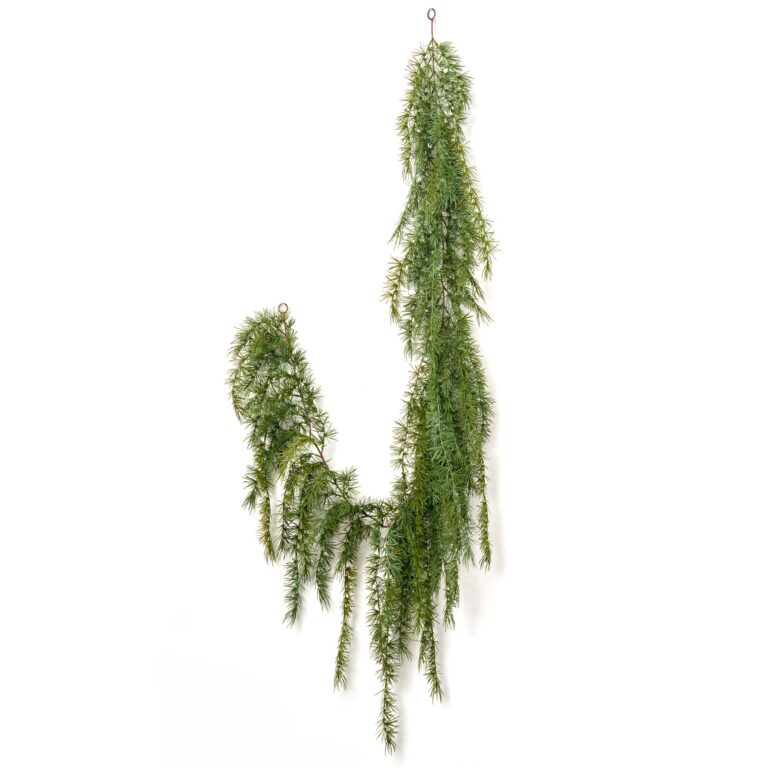 Draping Green Pine Garland Cascading Winter Greenery Christmas Decor - 6 Foot - 6 Foot