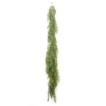 Alternate angle of the Draping Green Pine Garland Cascading Green Pine Garland showing full length