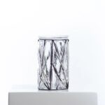 Geometric Molded Glass Industrial Style Farmhouse Everyday Vase - Default Title