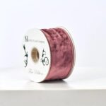 Plum Raisin Velvet 10 Yd. Wire - Lined Ribbon Spool