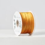 Persimmon Gold Velvet 10 Yd. Wire - Lined Ribbon Spool