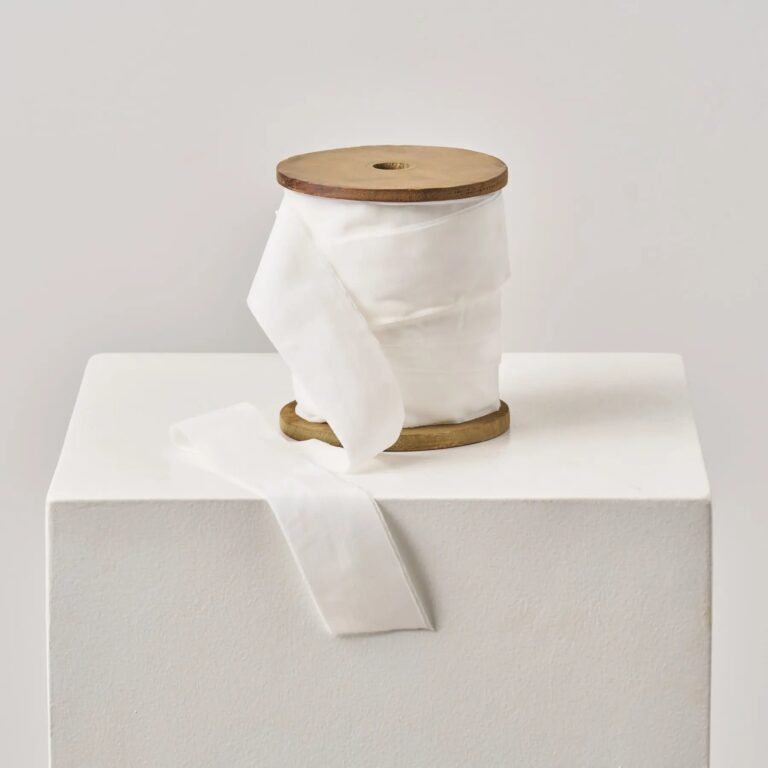 Snow White Velvet Lux Ribbon - Available in 3yd Cut