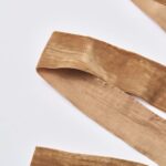 Alternate angle of the Chestnut Brown Velvet Lux Ribbon Velvet Lux Ribbon showing wreath face