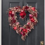 Whatever Lola Wants - Luxury Velvet Red Magnolia, Pink Heart Shaped Wreath