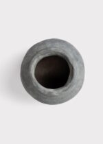 The Distressed Rustic Concrete Vase - 7 inch Tall shown in full, highlighting vase silhouette