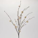 Light Pink Cherry Blossom Branch Single Long Stem Faux Floral Spray - 54 inch