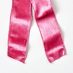 Close-up of blooms and berries on this Pretty Pink Velvet Wire Drape Loop Bow
