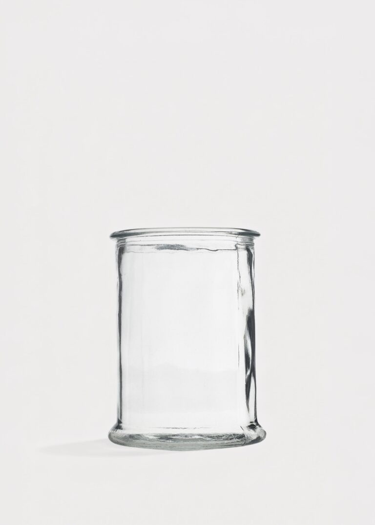 Clear Glass Veza Vase - 6.75 inch