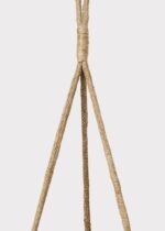 The Handmade Woven Seagrass Hanging Plant Hanging Plant Basket shown in full, highlighting branch layering