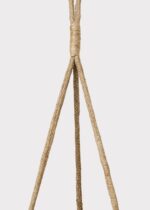 The Handmade Woven Seagrass Hanging Plant Hanging Plant Basket shown in full, highlighting branch layering