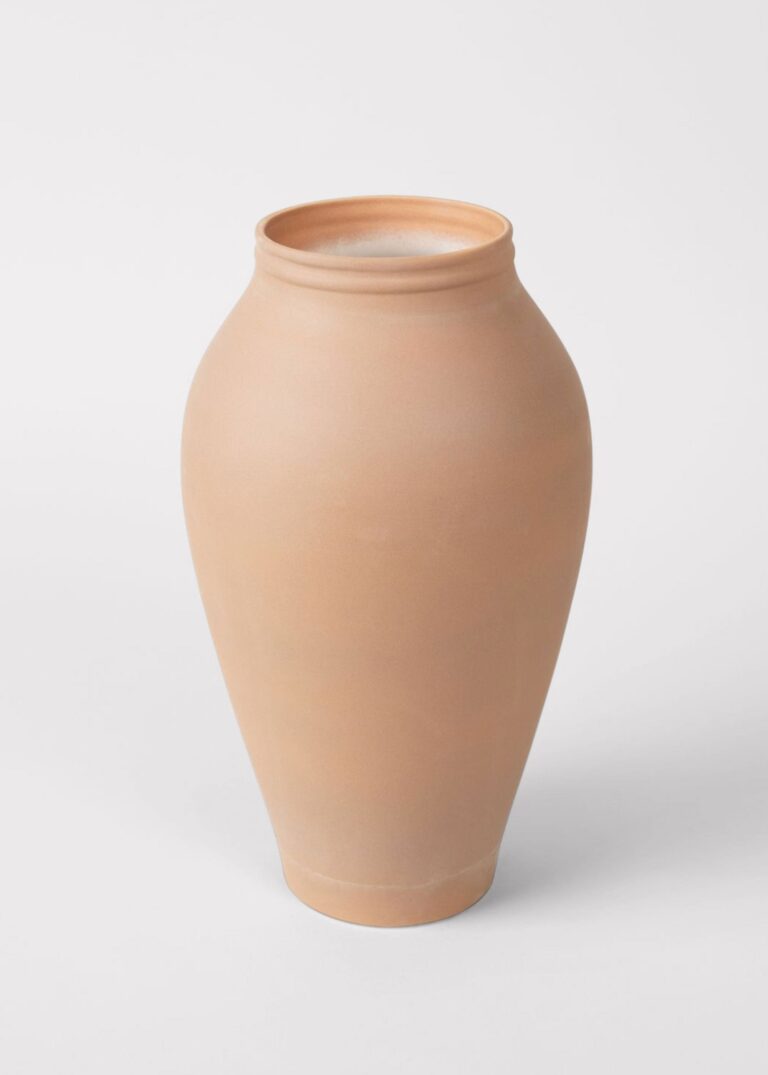 Terracotta Medium Ceramic Vase - 14 inch Tall