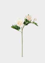 Detail view of full stem length from the Real Touch Peony Flowers in Soft Pink