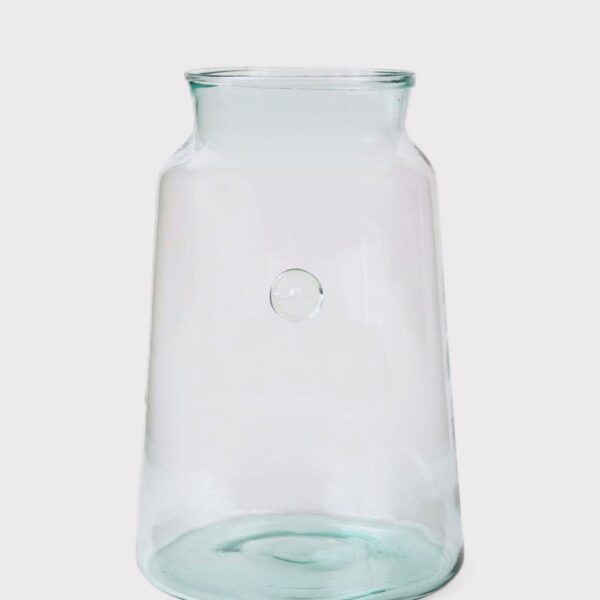 etúHOME Large French Mason Jar Vase - 14.25 inch Tall