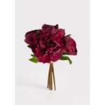14" Real Touch Peony Stem - Fuchsia