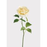 21.5" Real Touch Rose Stem - Yellow