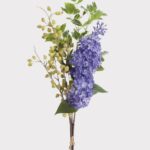 Fake Lilac and Rosehip Berry Flower Bundle in Purple Green - 31.5 inch, faux flower
