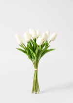 Close-up of bloom tips on this Artificial Flowers Real Touch Tulip Flower Bundle of