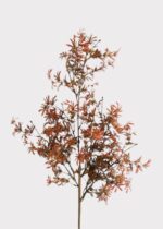 Fall Orange Red Artificial Japanese Maple Leaf Branch - 30 inch