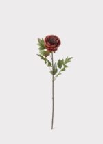 Close-up of bloom tips on this Rust Burgundy Peony Real Touch Fake Flower