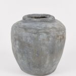 Distressed Rustic Concrete Vase - 12 inch Tall