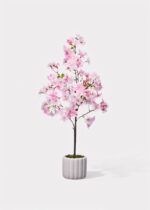 Pink Artificial Cherry Blossom Tree Potted Arrangement - 30 inch