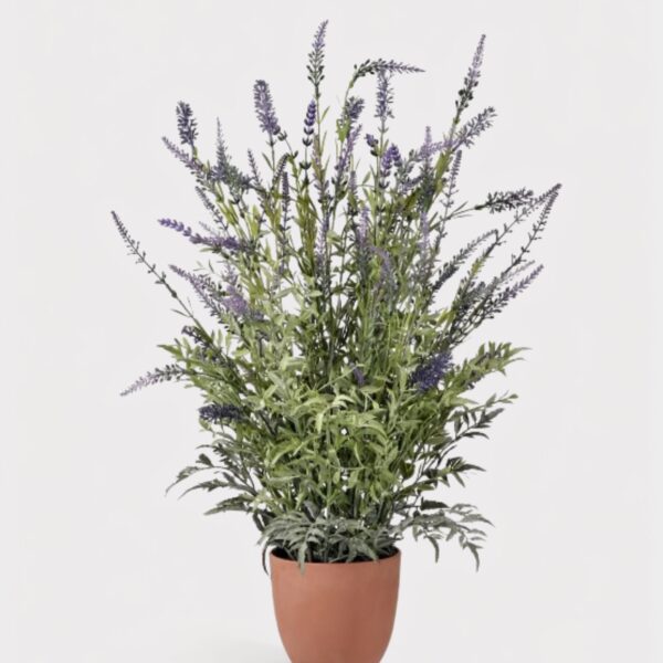 UV Treated Indoor Outdoor Real Touch Potted Lavender Plant - 25 inch