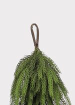 Alternate angle of the Afloral Real Touch Norfolk Pine Deluxe Forest Garland showing full length