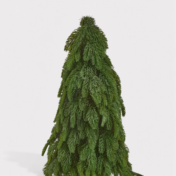 Deluxe Real Touch Noble Fir Downswept Christmas Tree - 25 inch
