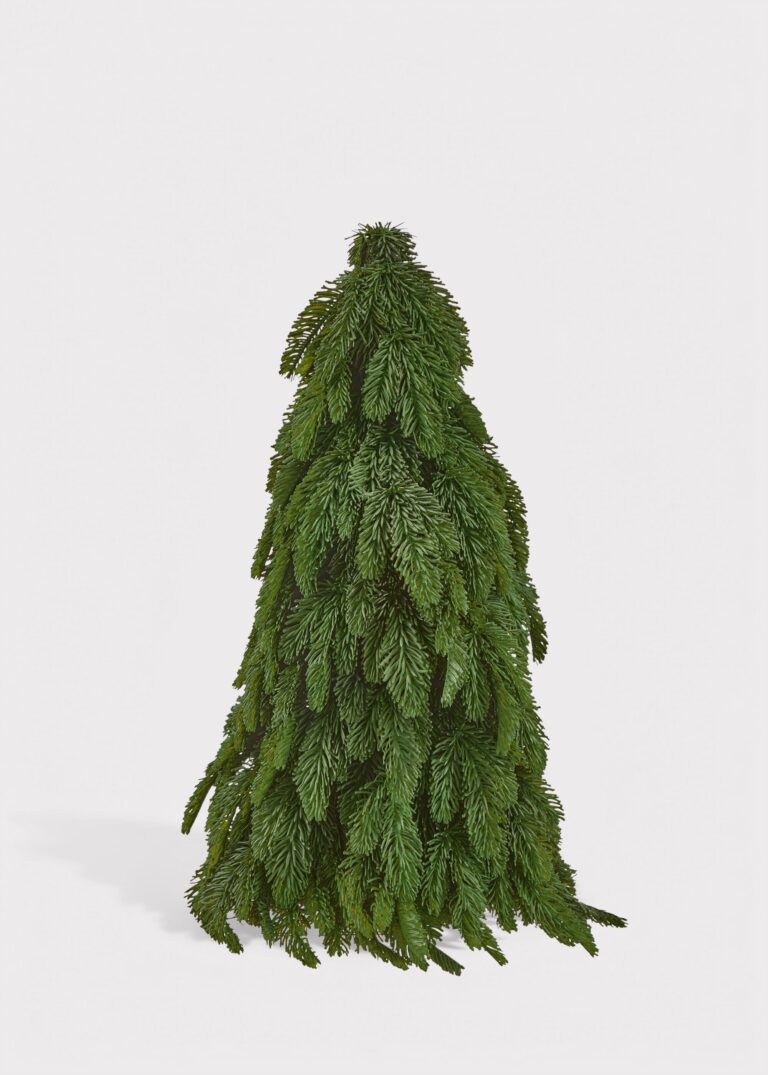 Deluxe Real Touch Noble Fir Downswept Christmas Tree - 25 inch