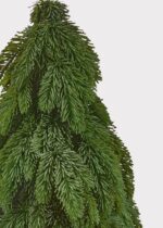 Close-up of leaf foliage texture on this Deluxe Real Touch Noble Fir Downswept Christmas Tree