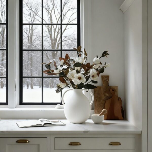 Large White Magnolia Early Spring Design