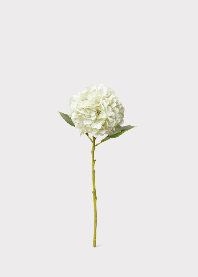Close-up of bloom tips on this Cream White Hydrangea Real Touch Fake Flower