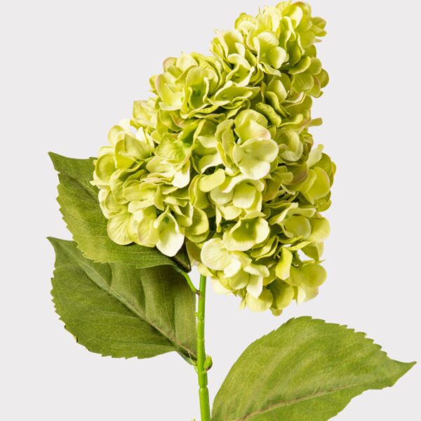 UV Treated Green Cone Hydrangea Outdoor Fake Flower - 29 inch, faux flower stems