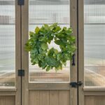 UV Treated Indoor Outdoor Real Touch Salal Leaf Wreath - 24 inch