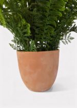 Close-up of leaf foliage texture on this UV Treated Real Touch Foliage Outdoor Potted Plant