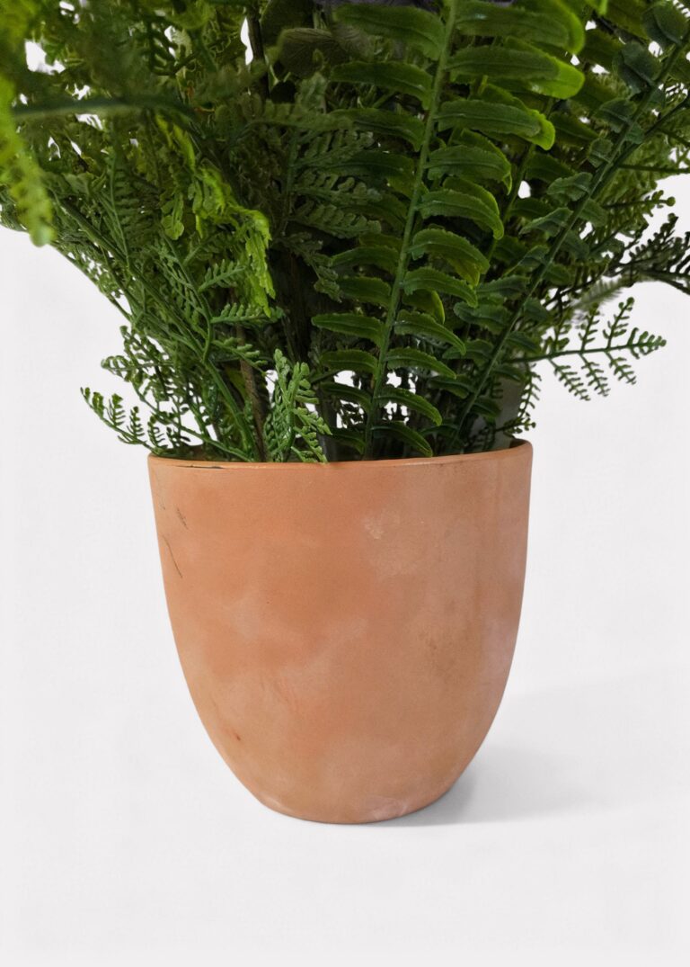 Close-up of leaf foliage texture on this UV Treated Real Touch Foliage Outdoor Potted Plant