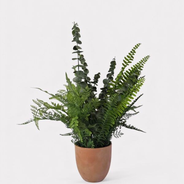 UV Treated Real Touch Foliage Indoor Outdoor Potted Plant - 20 inch