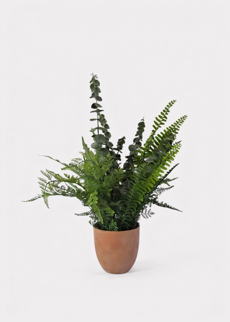 UV Treated Real Touch Foliage Indoor Outdoor Potted Plant - 20 inch