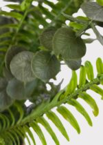 Alternate angle of the UV Treated Real Touch Foliage Outdoor Potted Plant showing full plant
