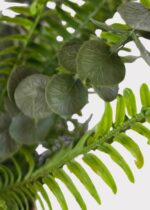 Alternate angle of the UV Treated Real Touch Foliage Outdoor Potted Plant showing full plant
