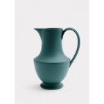 Green Stoneware Pitcher Vase - 12"