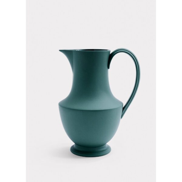Green Stoneware Pitcher Vase