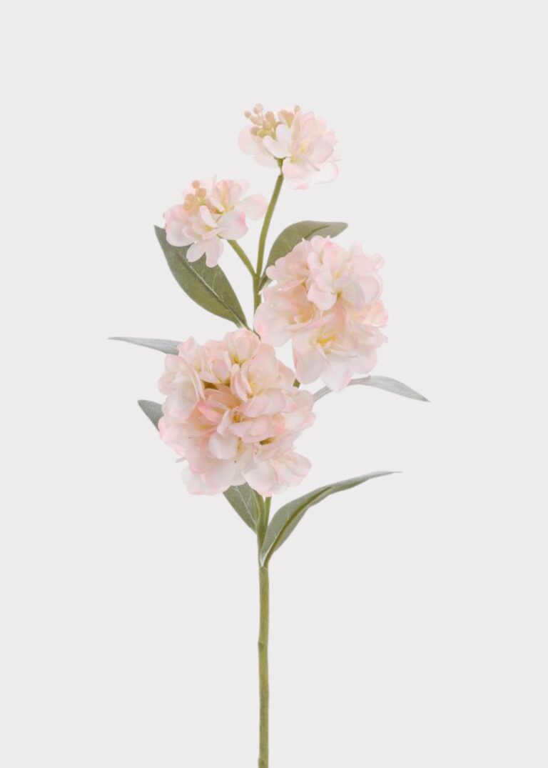 Artificial Pink Blush Real Touch Stock Flower Stem - 21 inch