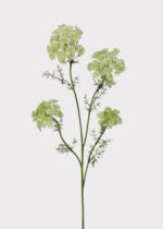 Green Artificial Dill Wildflower Branch - 33 inch, faux flower stems